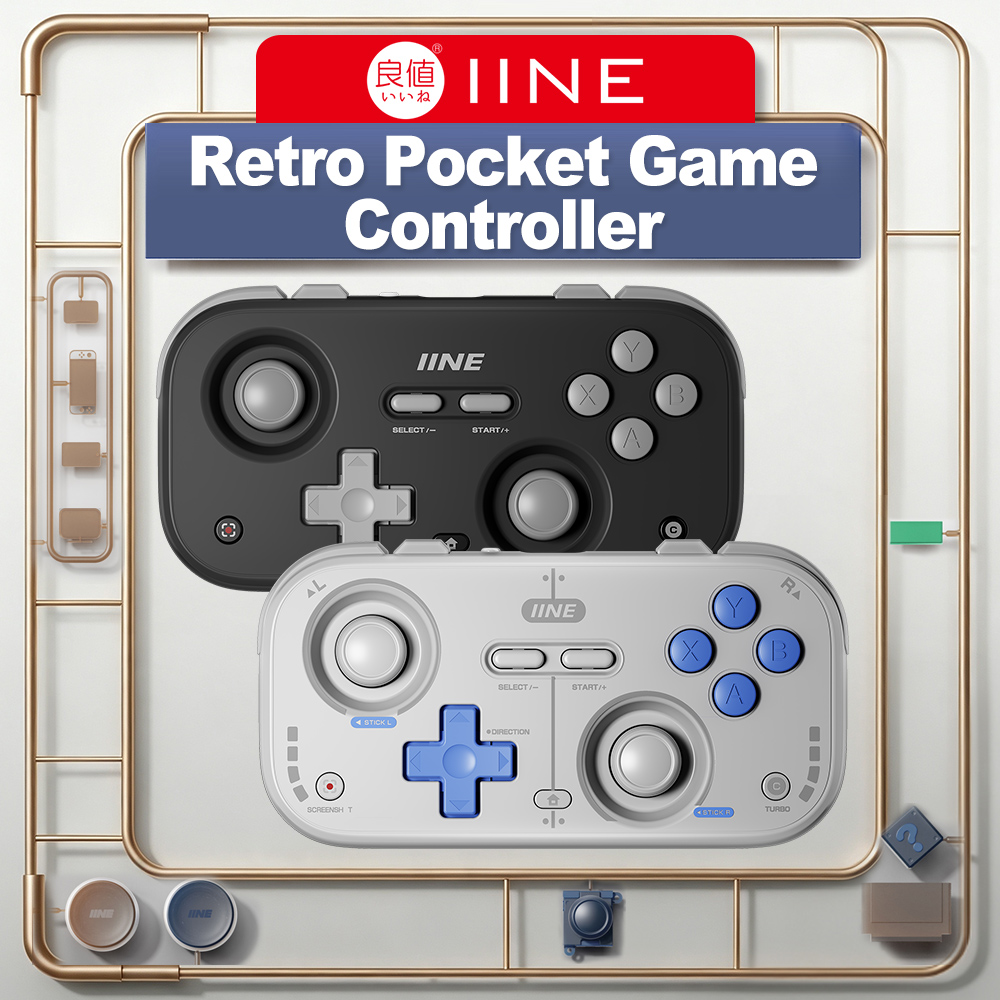 Retro Gaming Nook - Мини-контроллер IINE Retro Pocket Bluetooth Gamepad