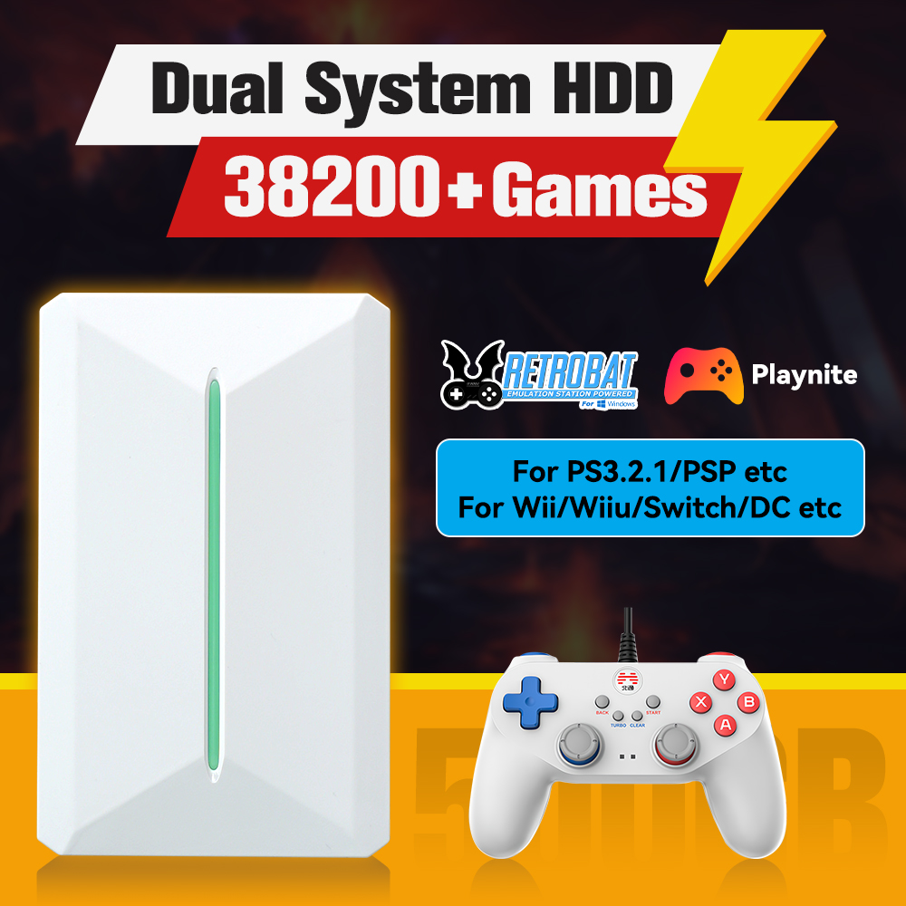 Retro Gaming Nook - Retrobat&Playnite System HDD Ретро игровая консоль