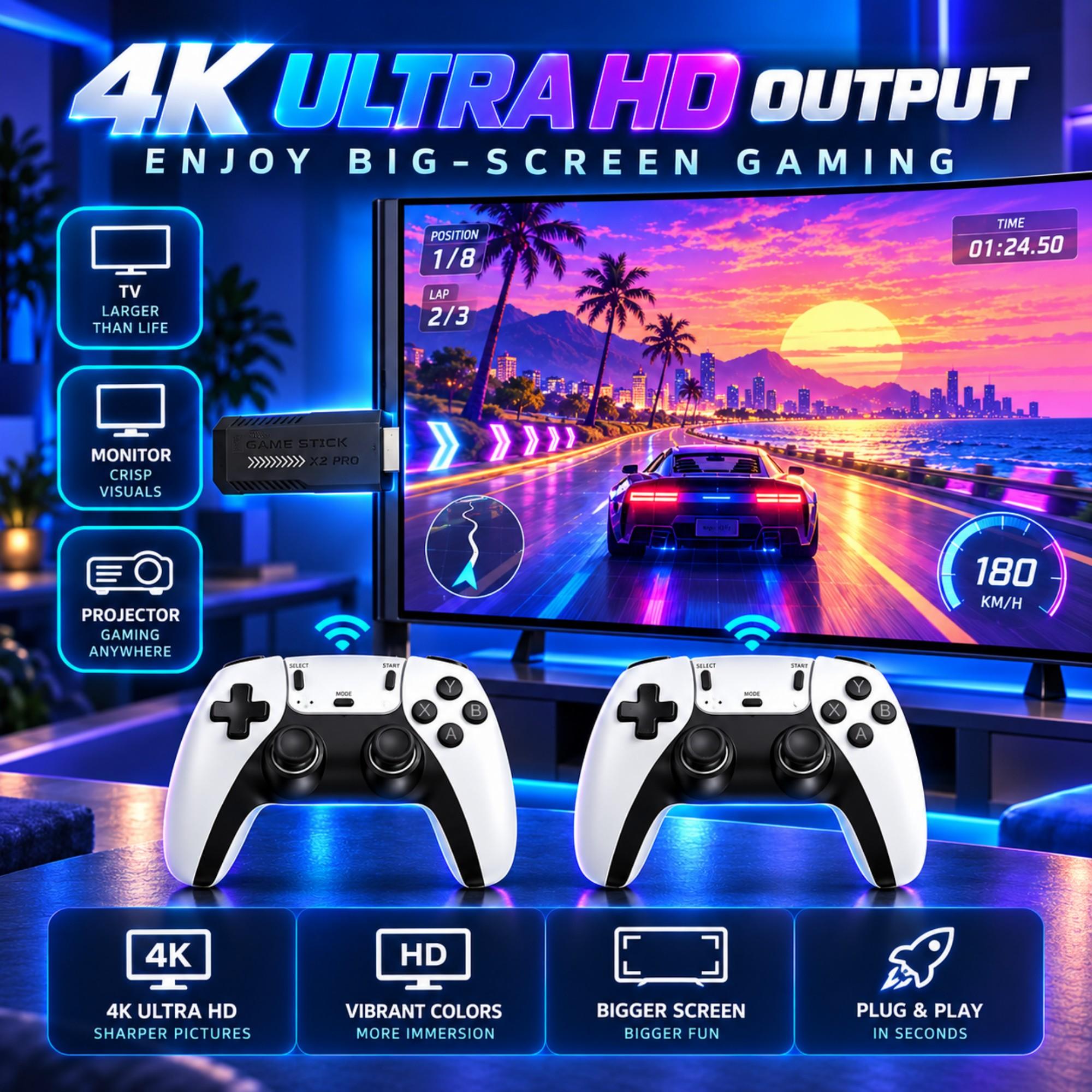 X2 PRO – игровая консоль для т – обзор и цена Retro Gaming Game Stick
