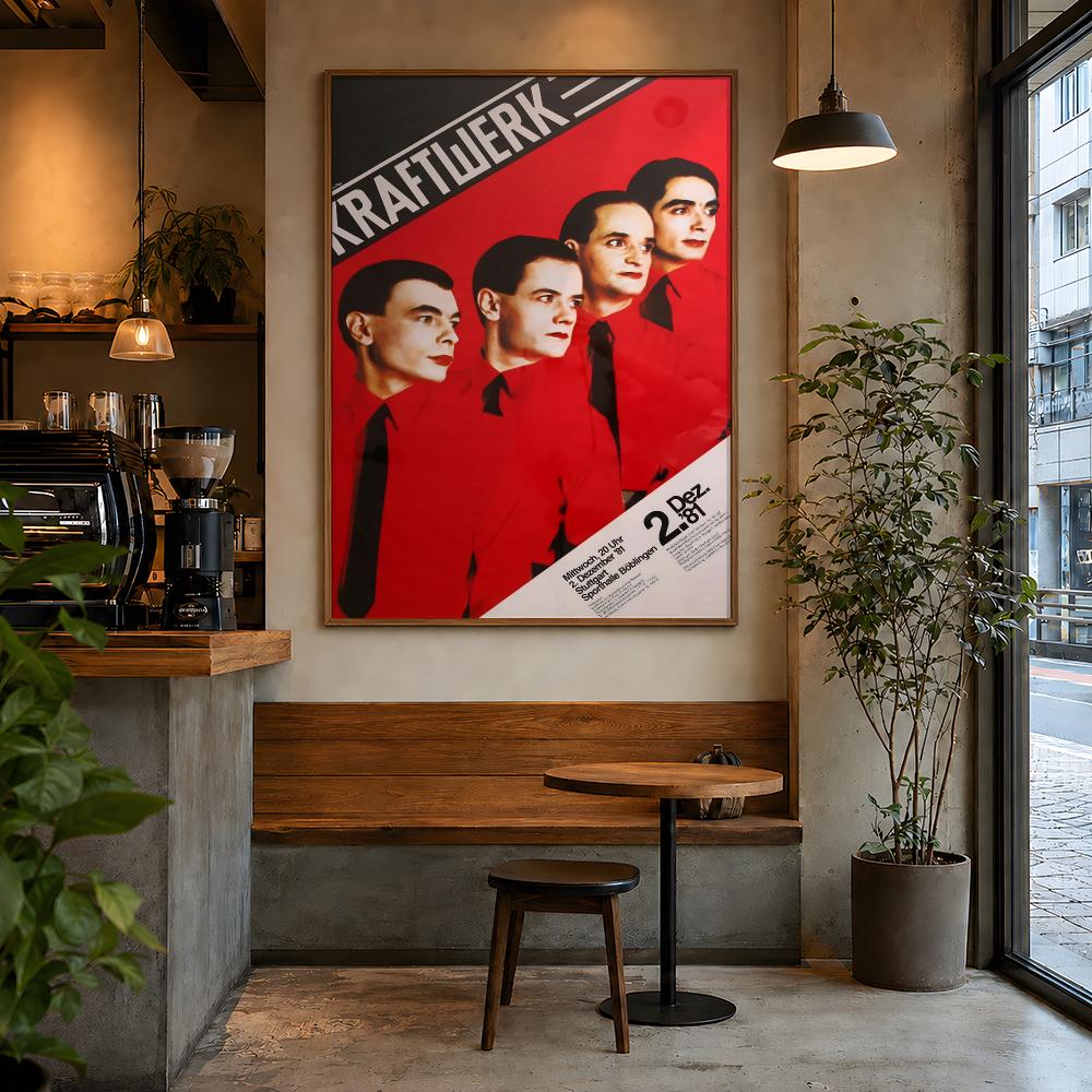 Ретро-постер Kraftwerk из ПП,  – обзор и цена Retro Gaming Life